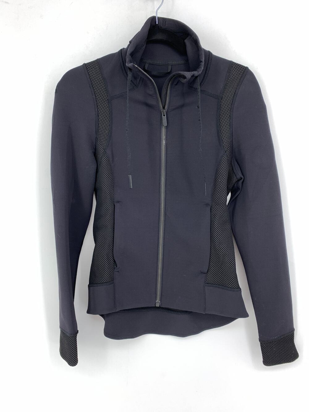 Lululemon Hot Mesh Jacket Women's Size 6 Full Zip Black Breathable Luxtreme